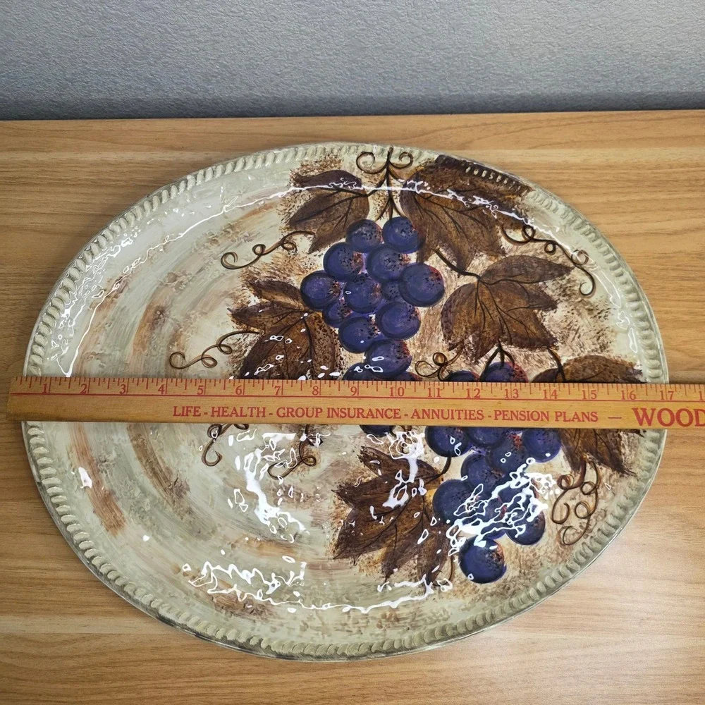Vintage Dario Farrucci Designs Stoneware Tuscan Grape 17